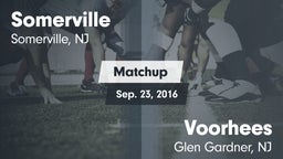 Matchup: Somerville High vs. Voorhees  2016