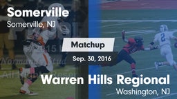 Matchup: Somerville High vs. Warren Hills Regional  2016