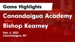 Canandaigua Academy  vs Bishop Kearney  Game Highlights - Feb. 6, 2022