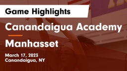 Canandaigua Academy  vs Manhasset  Game Highlights - March 17, 2023