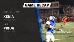 Recap: Xenia  vs. Piqua  2016