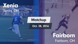 Matchup: Xenia  vs. Fairborn  2016