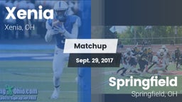 Matchup: Xenia  vs. Springfield  2017