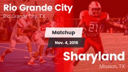 Matchup: Rio Grande City vs. Sharyland  2016