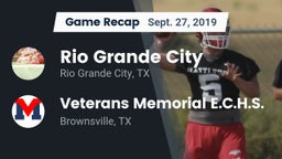 Recap: Rio Grande City  vs. Veterans Memorial E.C.H.S. 2019