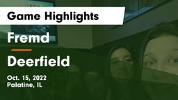 Fremd  vs Deerfield  Game Highlights - Oct. 15, 2022