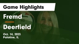 Fremd  vs Deerfield  Game Highlights - Oct. 14, 2023