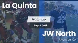 Matchup: La Quinta High vs. JW North  2017