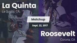 Matchup: La Quinta High vs. Roosevelt  2017