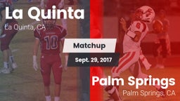 Matchup: La Quinta High vs. Palm Springs  2017