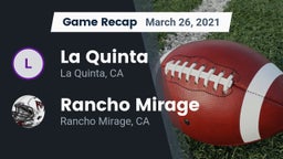 Recap: La Quinta  vs. Rancho Mirage  2021