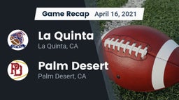 Recap: La Quinta  vs. Palm Desert  2021