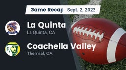 Recap: La Quinta  vs. Coachella Valley  2022