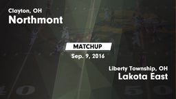 Matchup: Northmont High vs. Lakota East  2016