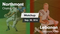 Matchup: Northmont High vs. Lebanon   2016