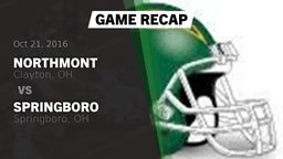 Recap: Northmont  vs. Springboro  2016