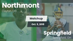 Matchup: Northmont High vs. Springfield  2018