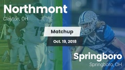 Matchup: Northmont High vs. Springboro  2018