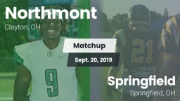 Matchup: Northmont High vs. Springfield  2019