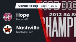 Recap: Hope  vs. Nashville  2017