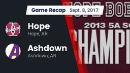 Recap: Hope  vs. Ashdown  2017