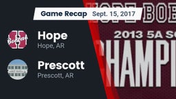 Recap: Hope  vs. Prescott  2017