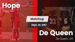 Matchup: Hope  vs. De Queen  2017