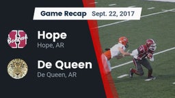 Recap: Hope  vs. De Queen  2017