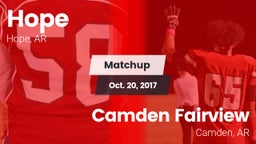Matchup: Hope  vs. Camden Fairview  2017