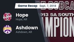 Recap: Hope  vs. Ashdown  2018