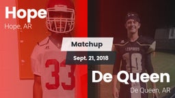 Matchup: Hope  vs. De Queen  2018