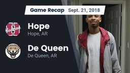 Recap: Hope  vs. De Queen  2018