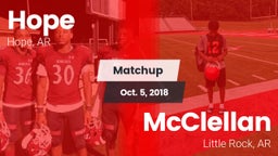 Matchup: Hope  vs. McClellan  2018