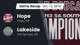 Recap: Hope  vs. Lakeside  2018