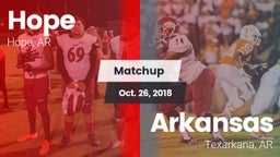 Matchup: Hope  vs. Arkansas  2018