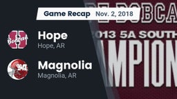 Recap: Hope  vs. Magnolia  2018