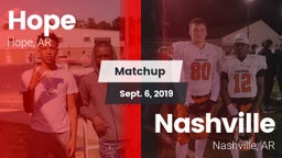 Matchup: Hope  vs. Nashville  2019