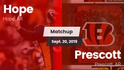 Matchup: Hope  vs. Prescott  2019