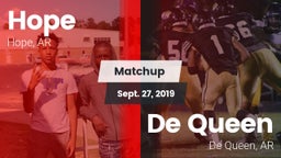 Matchup: Hope  vs. De Queen  2019