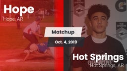 Matchup: Hope  vs. Hot Springs  2019