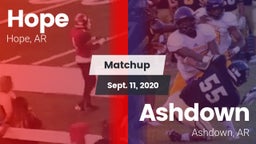Matchup: Hope  vs. Ashdown  2020