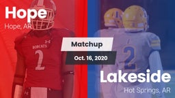 Matchup: Hope  vs. Lakeside  2020