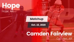 Matchup: Hope  vs. Camden Fairview  2020