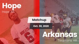 Matchup: Hope  vs. Arkansas  2020