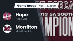 Recap: Hope  vs. Morrilton  2020