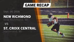 Recap: New Richmond  vs. St. Croix Central  2016