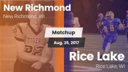 Matchup: New Richmond High vs. Rice Lake  2017