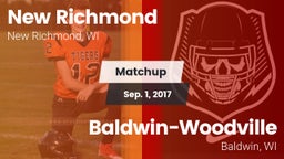 Matchup: New Richmond High vs. Baldwin-Woodville  2017