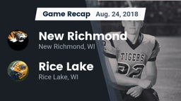 Recap: New Richmond  vs. Rice Lake  2018