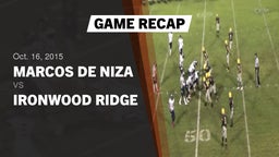 Recap: Marcos de Niza  vs. Ironwood Ridge 2015